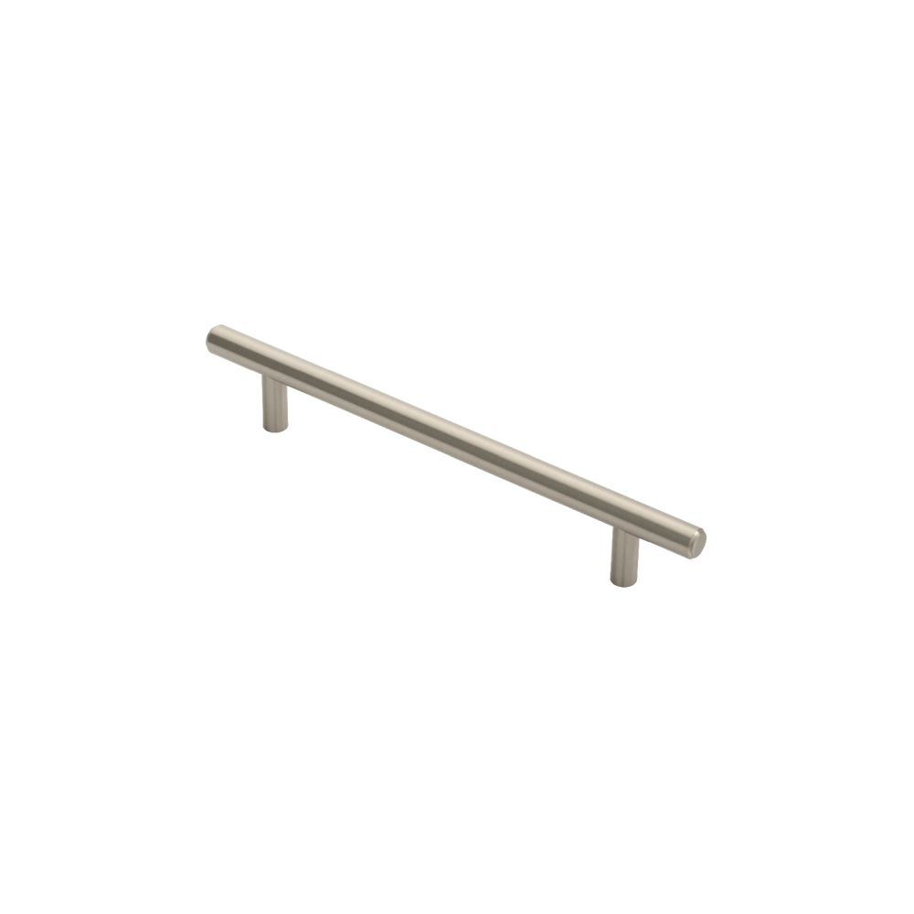 This is an image of a FTD - Steel T-Bar Handle 160mm - Satin Nickel that is availble to order from T.H Wiggans Architectural Ironmongery in Kendal in Kendal.