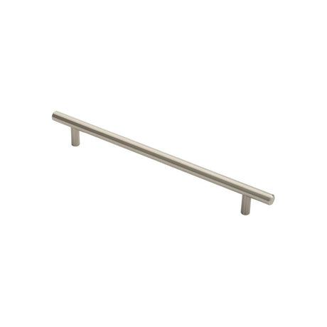 This is an image of a FTD - Steel T-Bar Handle 224mm - Satin Nickel that is availble to order from T.H Wiggans Architectural Ironmongery in Kendal in Kendal.