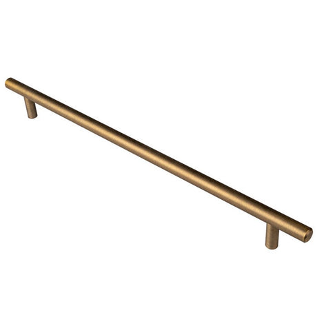 This is an image of a Carlisle Brass - Steel T-Bar Handle 288mm - Antique Brass that is availble to order from T.H Wiggans Architectural Ironmongery in Kendal in Kendal.