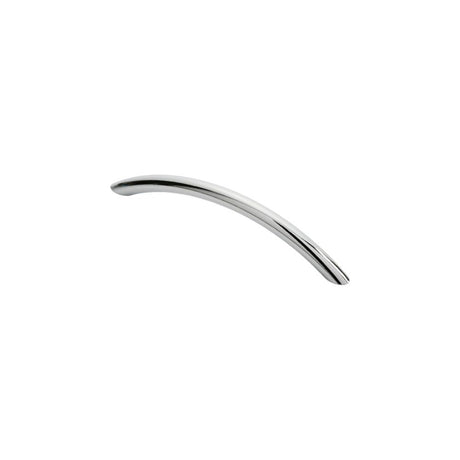 This is an image of a FTD - Bow Handle 128mm - Polished Chrome that is availble to order from T.H Wiggans Architectural Ironmongery in Kendal in Kendal.