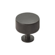 This is an image of a Carlisle Brass - Knurled Radio Knob - Matt Black that is availble to order from T.H Wiggans Architectural Ironmongery in Kendal in Kendal.