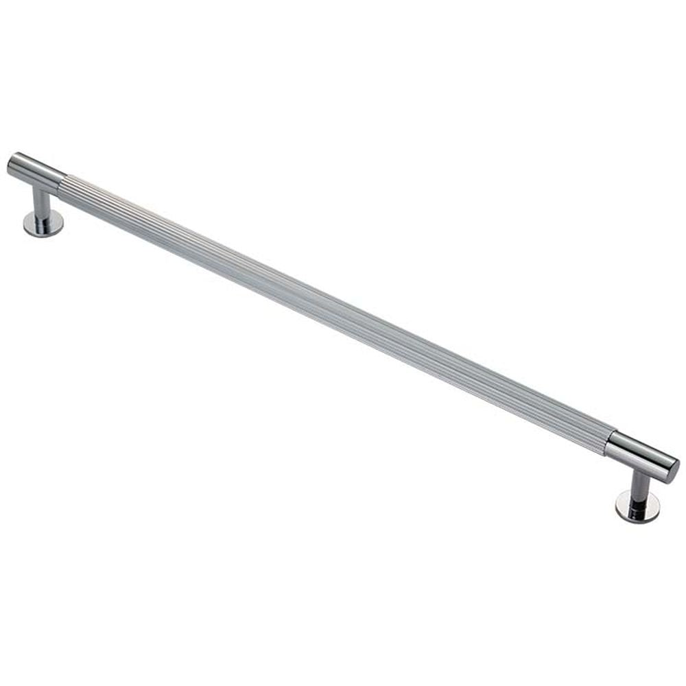 This is an image of a Carlisle Brass - Lines Pull Handle 320mm c/c - Polished Chrome that is availble to order from T.H Wiggans Architectural Ironmongery in Kendal in Kendal.