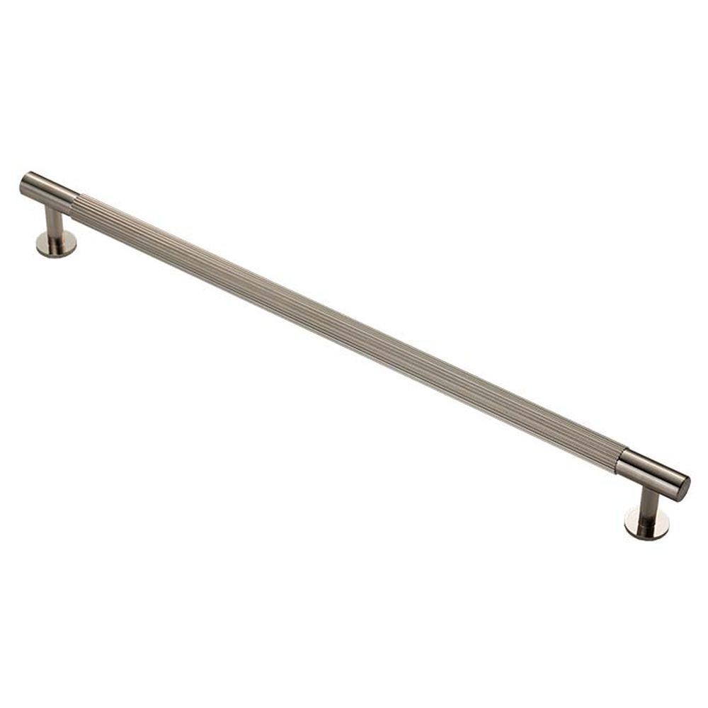 This is an image of a Carlisle Brass - Lines Pull Handle 320mm c/c - Satin Nickel that is availble to order from T.H Wiggans Architectural Ironmongery in Kendal in Kendal.