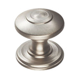 This is an image of a FTD - Anderson Knob 42mm - Satin Nickel that is availble to order from T.H Wiggans Architectural Ironmongery in Kendal in Kendal.