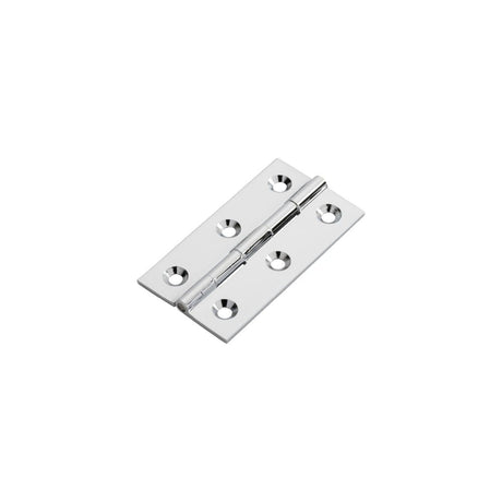 This is an image of a FTD - 64 x 35mm Cabinet Hinge - Polished Chrome that is availble to order from T.H Wiggans Architectural Ironmongery in in Kendal.