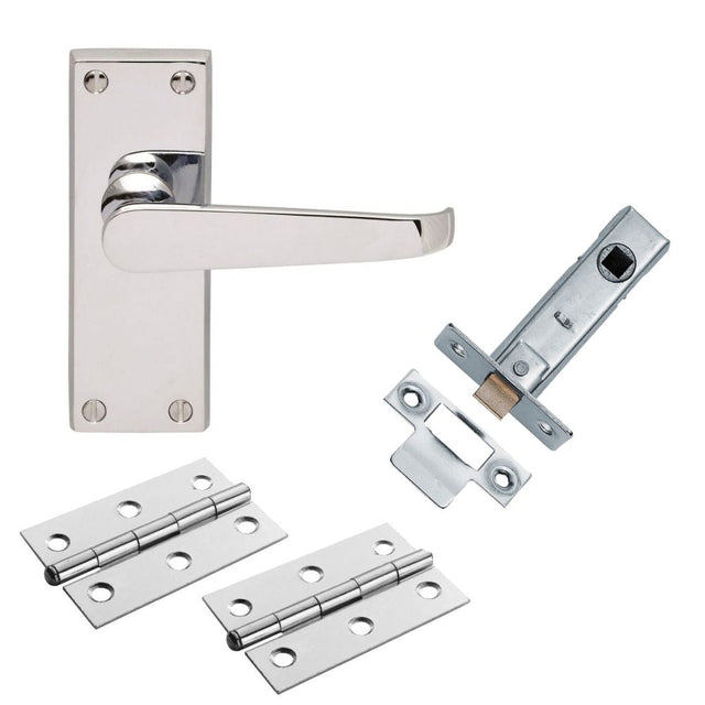 This is an image of Carlisle Brass - CONTRACT VICTORIAN STRAIGHT LATCH PACK available to order from T.H Wiggans Architectural Ironmongery in Kendal, quick delivery and discounted prices.