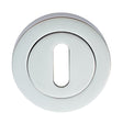 This is an image of Carlisle Brass - Standard Profile Escutcheon - Polished Chrome available to order from T.H Wiggans Architectural Ironmongery in Kendal, quick delivery and discounted prices.