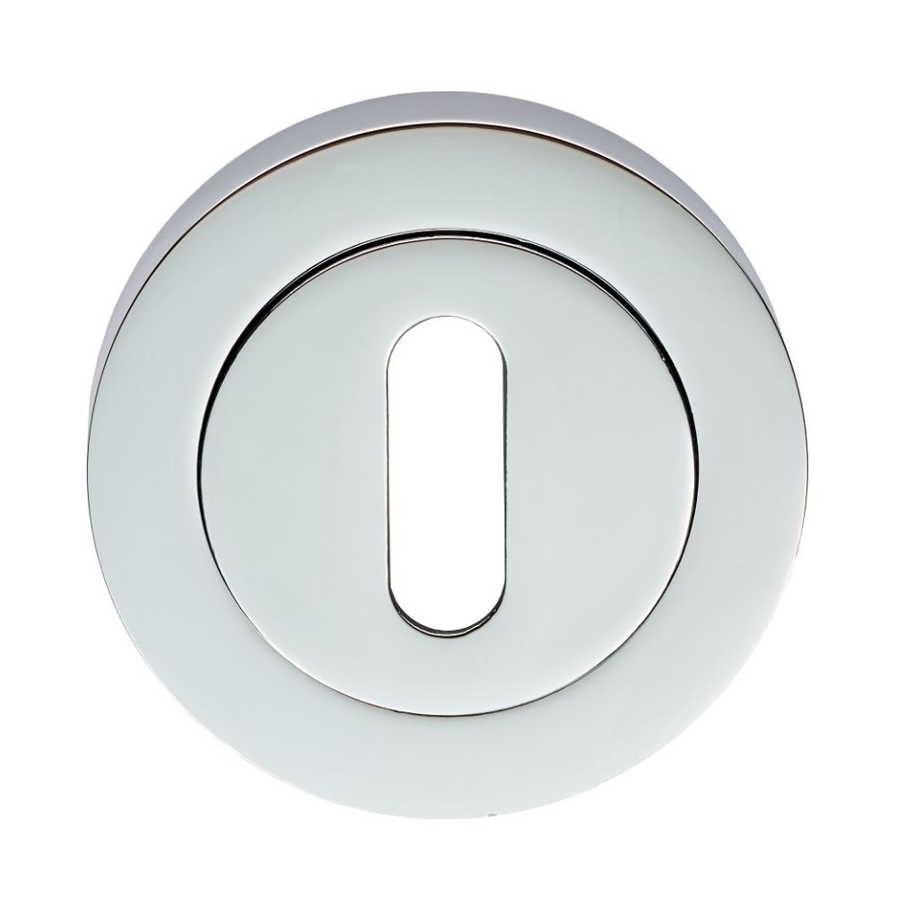 This is an image of Carlisle Brass - Standard Profile Escutcheon - Polished Chrome available to order from T.H Wiggans Architectural Ironmongery in Kendal, quick delivery and discounted prices.