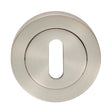 This is an image of Carlisle Brass - Standard Profile Escutcheon - Satin Nickel available to order from T.H Wiggans Architectural Ironmongery in Kendal, quick delivery and discounted prices.