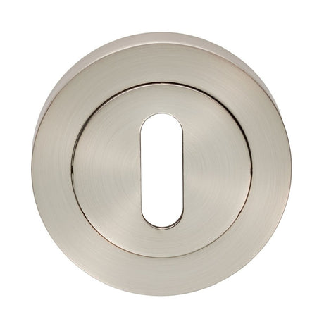 This is an image of Carlisle Brass - Standard Profile Escutcheon - Satin Nickel available to order from T.H Wiggans Architectural Ironmongery in Kendal, quick delivery and discounted prices.