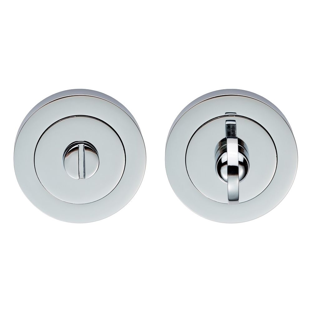 This is an image of Carlisle Brass - Thumb Turn & Release - Polished Chrome available to order from T.H Wiggans Architectural Ironmongery in Kendal, quick delivery and discounted prices.