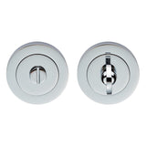 This is an image of Carlisle Brass - Thumb Turn & Release - Polished Chrome available to order from T.H Wiggans Architectural Ironmongery in Kendal, quick delivery and discounted prices.