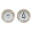 This is an image of Carlisle Brass - Thumb Turn & Release - Satin Nickel / Polished Chrome available to order from T.H Wiggans Architectural Ironmongery in Kendal, quick delivery and discounted prices.