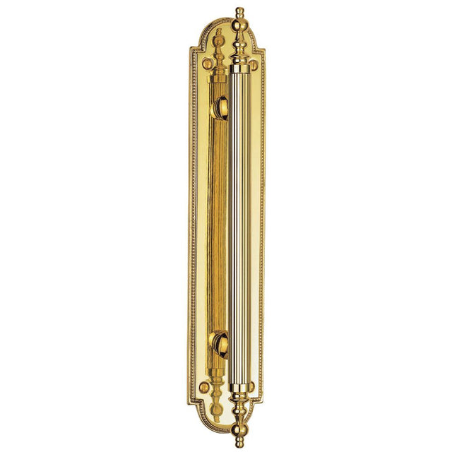 This is an image of Carlisle Brass - Chesham Pull Handle - Polished Brass available to order from T.H Wiggans Architectural Ironmongery in Kendal, quick delivery and discounted prices.