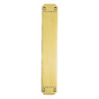 This is an image of Carlisle Brass - Laurin Finger Plate 370 x 64mm - Polished Brass available to order from T.H Wiggans Architectural Ironmongery in Kendal, quick delivery and discounted prices.