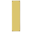 This is an image of Carlisle Brass - Finger Plate Flat Sheet 304 x 77mm - Polished Brass available to order from T.H Wiggans Architectural Ironmongery in Kendal, quick delivery and discounted prices.