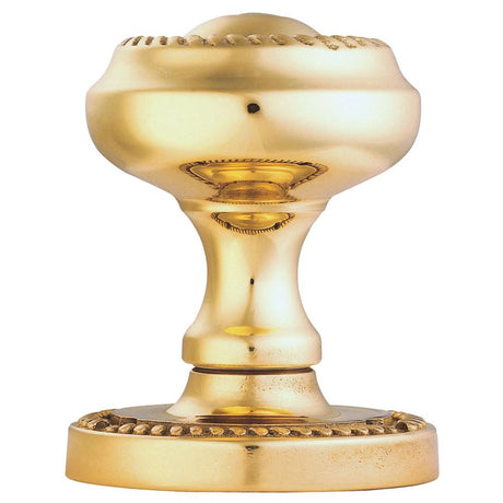 This is an image of Carlisle Brass - Georgian Mortice Knob Furniture - Polished Brass available to order from T.H Wiggans Architectural Ironmongery in Kendal, quick delivery and discounted prices.