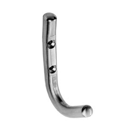 This is an image of a Eurospec - Coat Hook - Bright Stainless Steel that is availble to order from T.H Wiggans Architectural Ironmongery in Kendal in Kendal.