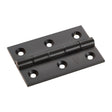 This is an image of a Carlisle Brass - 76 x 50mm Double Phos. Bronze Washer Hinge - Matt Black that is availble to order from T.H Wiggans Architectural Ironmongery in in Kendal.