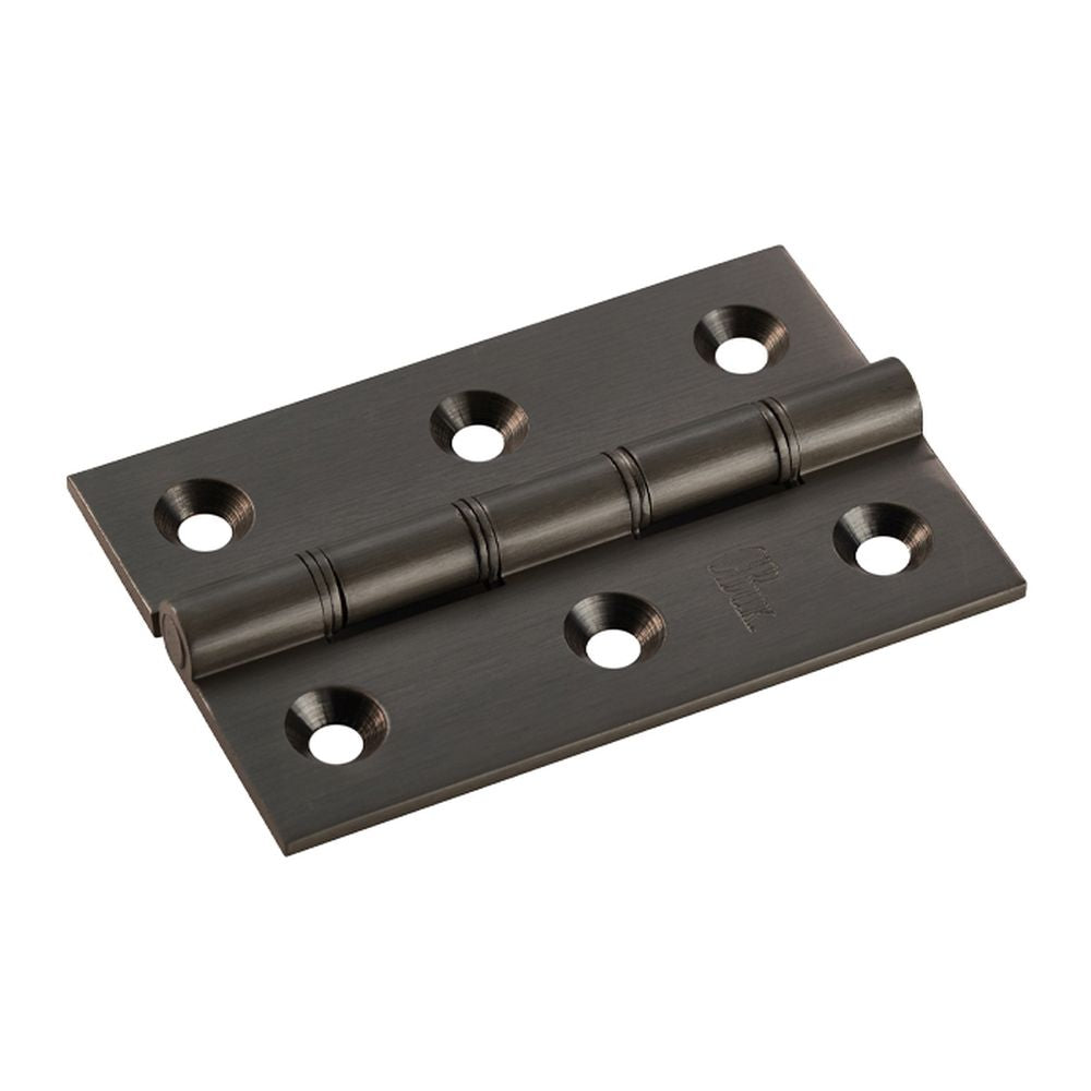 This is an image of a Carlisle Brass - 76 x 50mm Double Phos. Bronze Washer Hinge - Matt Bronze that is availble to order from T.H Wiggans Architectural Ironmongery in in Kendal.
