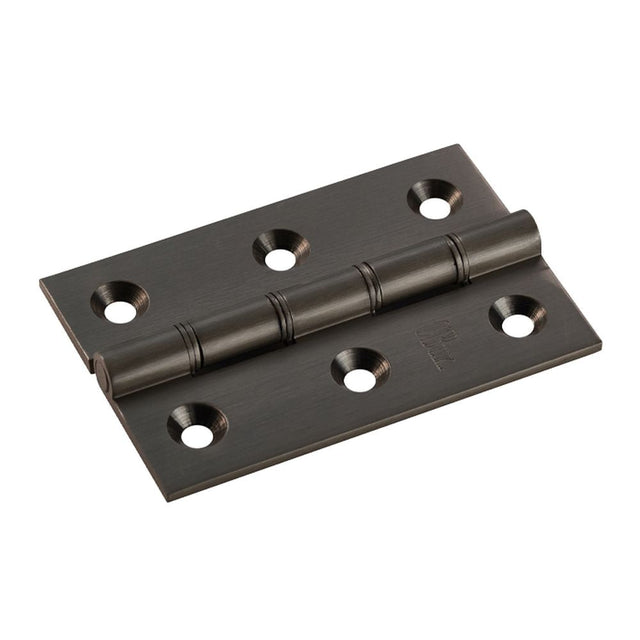 This is an image of a Carlisle Brass - 76 x 50mm Double Phos. Bronze Washer Hinge - Matt Bronze that is availble to order from T.H Wiggans Architectural Ironmongery in in Kendal.