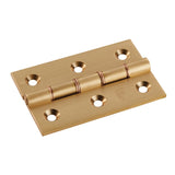 This is an image of a Carlisle Brass - 76 x 50mm Double Phos. Bronze Washer Hinge - Satin Brass that is availble to order from T.H Wiggans Architectural Ironmongery in in Kendal.