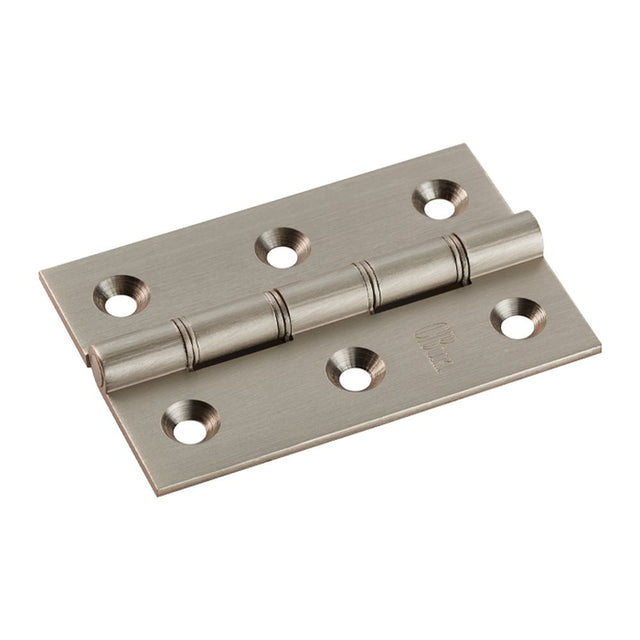 This is an image of a Carlisle Brass - 76 x 50mm Double Phos. Bronze Washer Hinge - Satin Nickel that is availble to order from T.H Wiggans Architectural Ironmongery in in Kendal.