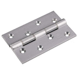 This is an image of a Carlisle Brass - 102 x 57mm Dbl S/Steel Washer Brass Hinge - Satin Chrome that is availble to order from T.H Wiggans Architectural Ironmongery in in Kendal.