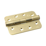 This is an image of a Eurospec - Grade 13 Ball Bearing P Hinge Radius - Satin Brass that is availble to order from T.H Wiggans Architectural Ironmongery in in Kendal.