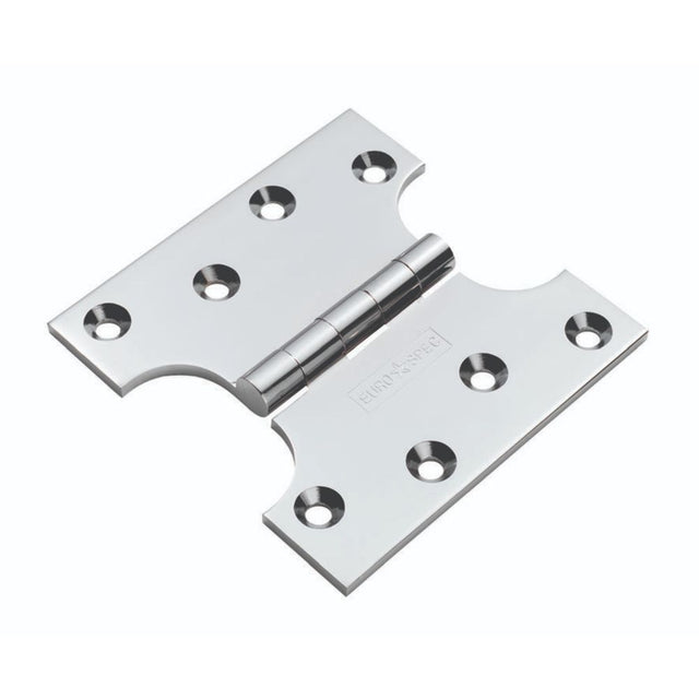 This is an image of a Eurospec - Parliament Hinge - Polished Chrome that is availble to order from T.H Wiggans Architectural Ironmongery in in Kendal.