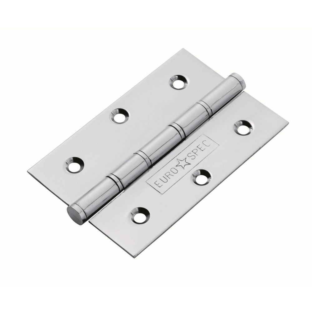 This is an image of a Eurospec - Washered Hinge - Bright Stainless Steel that is availble to order from T.H Wiggans Architectural Ironmongery in in Kendal.