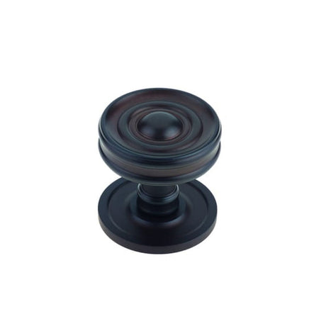This is an image of a Burlington - Bloomury cupboard knob - Dark Bronze that is availble to order from T.H Wiggans Architectural Ironmongery in Kendal in Kendal.