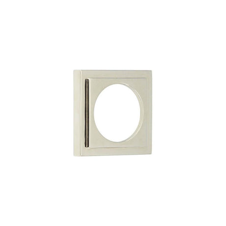This is an image of Burlington - 52x52mm PN stepped square outer rose for esc available to order from T.H Wiggans Architectural Ironmongery in Kendal, quick delivery and discounted prices.