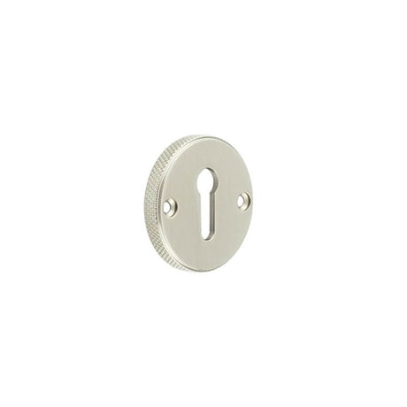 This is an image of Burlington - 40mm SN Westbourne standard escutcheon (face fix) available to order from T.H Wiggans Architectural Ironmongery in Kendal, quick delivery and discounted prices.