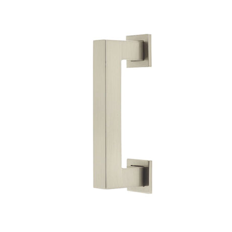 This is an image of a Burlington - Trafalgar Cabinet Handle 96mm CTC - Satin Nickel that is availble to order from T.H Wiggans Architectural Ironmongery in Kendal in Kendal.
