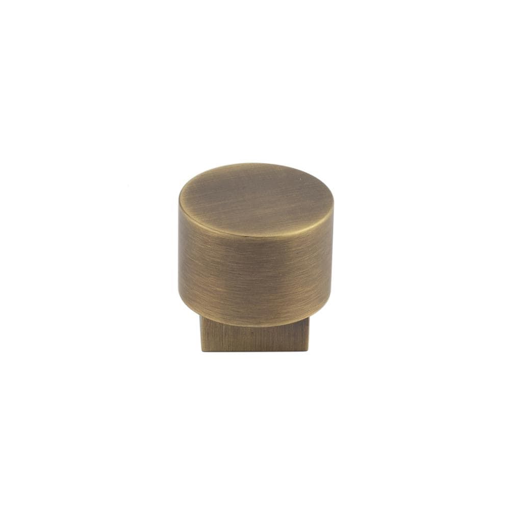 This is an image of a Burlington - Westminster Cupboard knob - Antique Brass that is availble to order from T.H Wiggans Architectural Ironmongery in Kendal in Kendal.