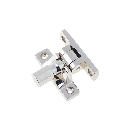 This is an image of a Burlington - Brighton sash fastener - Polished Nickel that is availble to order from T.H Wiggans Architectural Ironmongery in Kendal in Kendal.