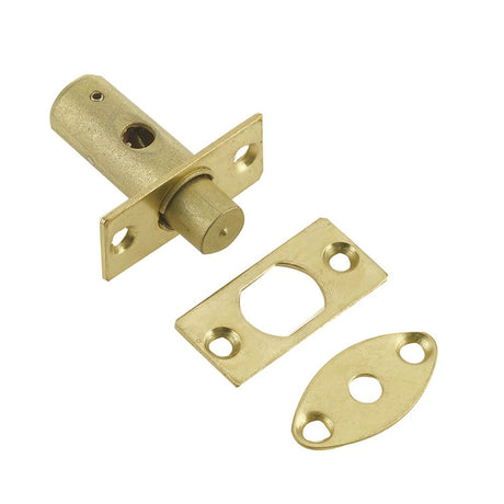 This is an image of a Frelan - 36mm Mortice Rack Bolt - Polished Brass that is availble to order from T.H Wiggans Architectural Ironmongery in Kendal.