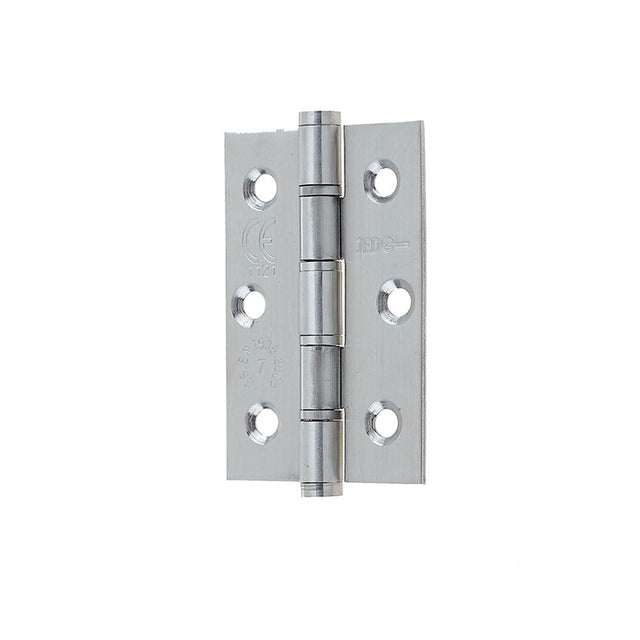 This is an image showing the Frelan - 76x50mm Grade 202 Stainless Steel Washered Hinges Grade 7 - SSS available to order from T.H. Wiggans Ironmongery in Kendal