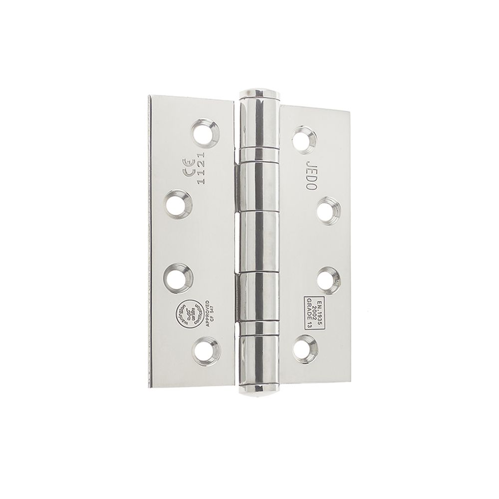 This is an image showing the Frelan - 102x76mm Grade 316 Stainless Steel Ball Bearing Hinges Grade 13 - Polis available to order from T.H. Wiggans Ironmongery in Kendal