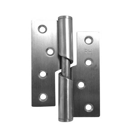 This is an image of a Frelan - 102x76x3mm SSS R/H rising butt hinge that is availble to order from T.H Wiggans Architectural Ironmongery in in Kendal.