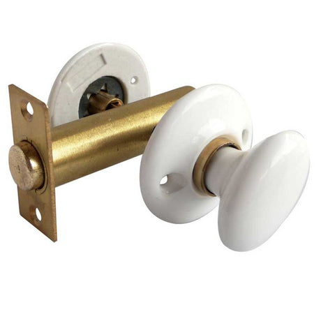 This is an image of Frelan - White Turn & Release without bolt available to order from T.H Wiggans Architectural Ironmongery in Kendal, quick delivery and discounted prices.