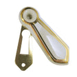 This is an image showing the Frelan - White Goldline Escutcheon available to order from T.H. Wiggans Ironmongery in Kendal