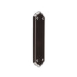 This is an image showing the Frelan - Black Silverline Finger Plate 380 x 75mm available to order from T.H. Wiggans Ironmongery in Kendal