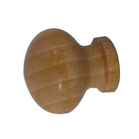 This is an image showing the Frelan - Wooden Cabinet Knob 30mm Dia. - Varnished available to order from T.H. Wiggans Ironmongery in Kendal