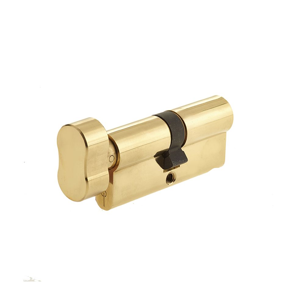 This is an image showing the Frelan - 100mm PB Euro cyl & turn available to order from T.H. Wiggans Ironmongery in Kendal