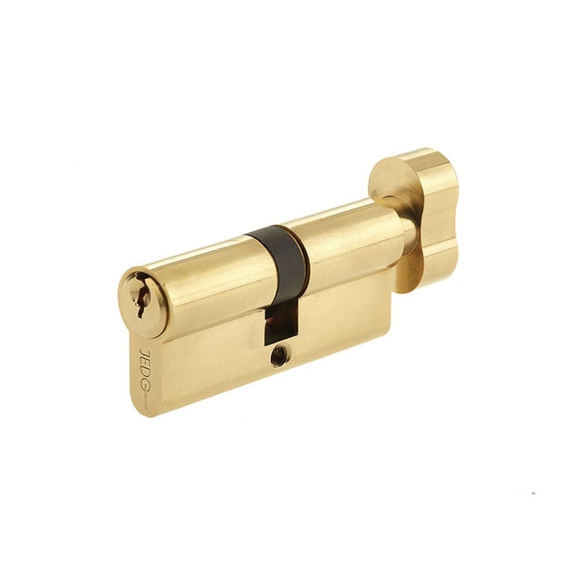 This is an image showing the Frelan - 60mm PB Euro cylinder & turn available to order from T.H. Wiggans Ironmongery in Kendal