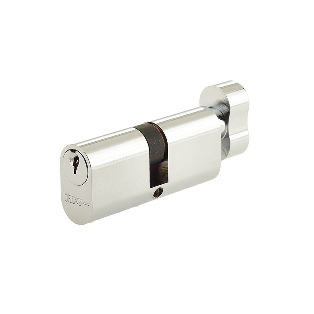 This is an image showing the Frelan - 60mm PC Oval cyl & turn available to order from T.H. Wiggans Ironmongery in Kendal