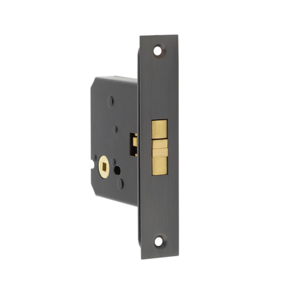 This is an image of a Frelan - DB Bathroom Sliding Door Lock that is availble to order from T.H Wiggans Architectural Ironmongery in Kendal.