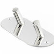 This is an image showing the Frelan - Double Robe Hook - Grade 304 Polished Stainless Steel available to order from T.H. Wiggans Ironmongery in Kendal